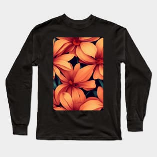 Beautiful Orange Flowers, for all those who love nature #155 Long Sleeve T-Shirt